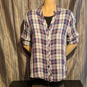 Light soft button down flannel